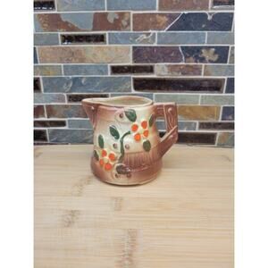 Vintage American Bisque Butter Churn Cream Pitcher, Farmhouse Kitchen